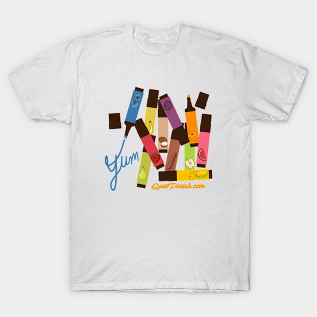 Scented Markers T-Shirt by quelparish